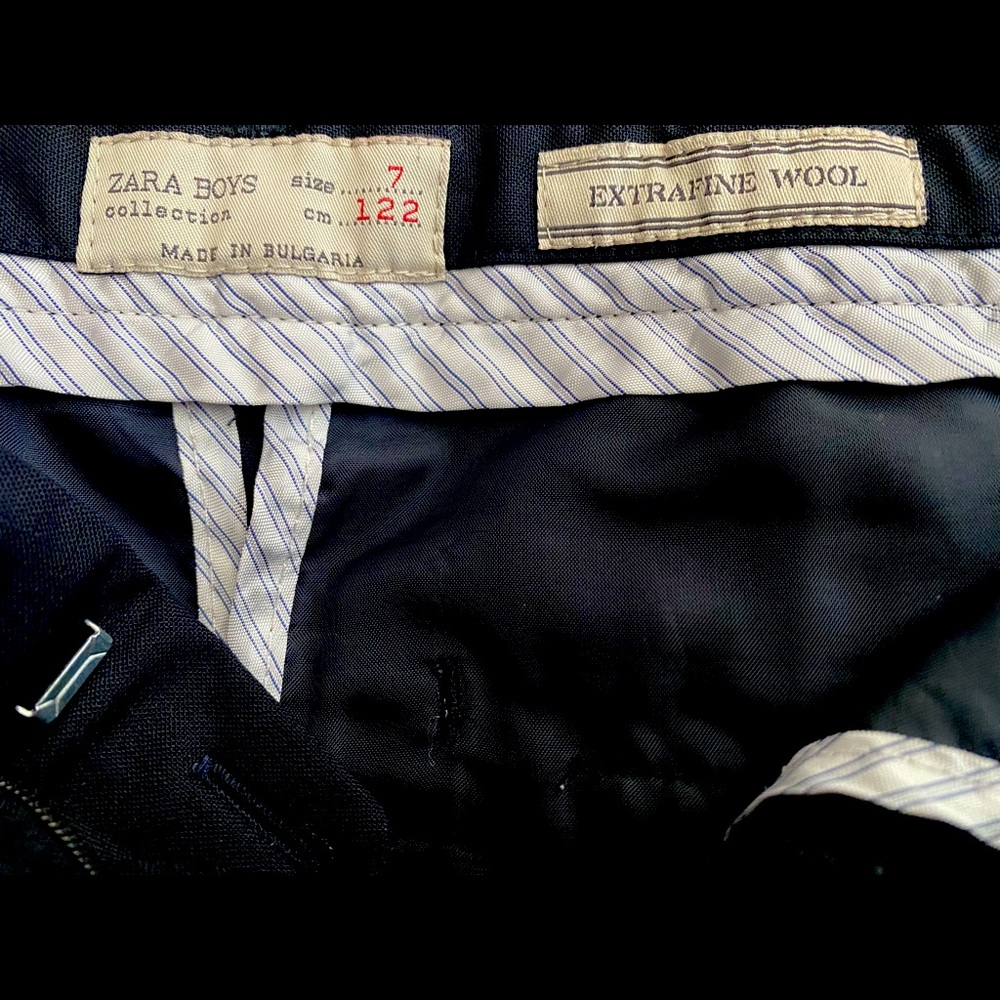 Zara Boys extra fine wool pants size 7